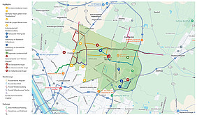 Karte des Regionalaparks DreiAnger